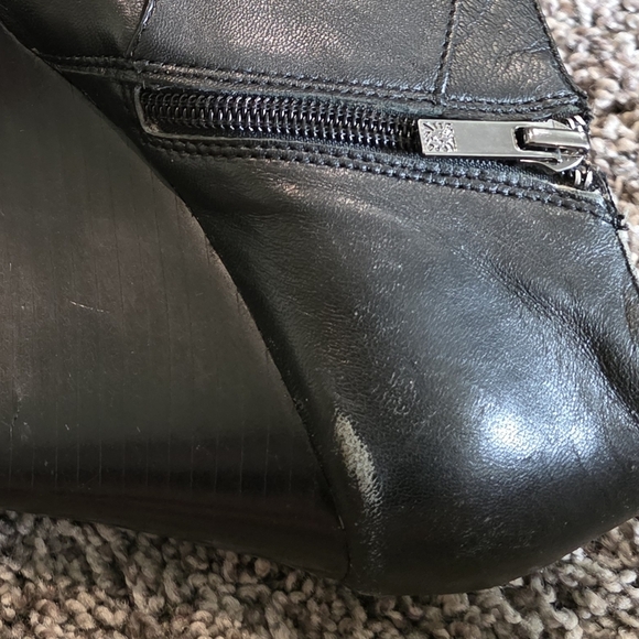 Anne Klein Tylor 3" Wedges Leather Size 7.5M - Picture 8 of 9